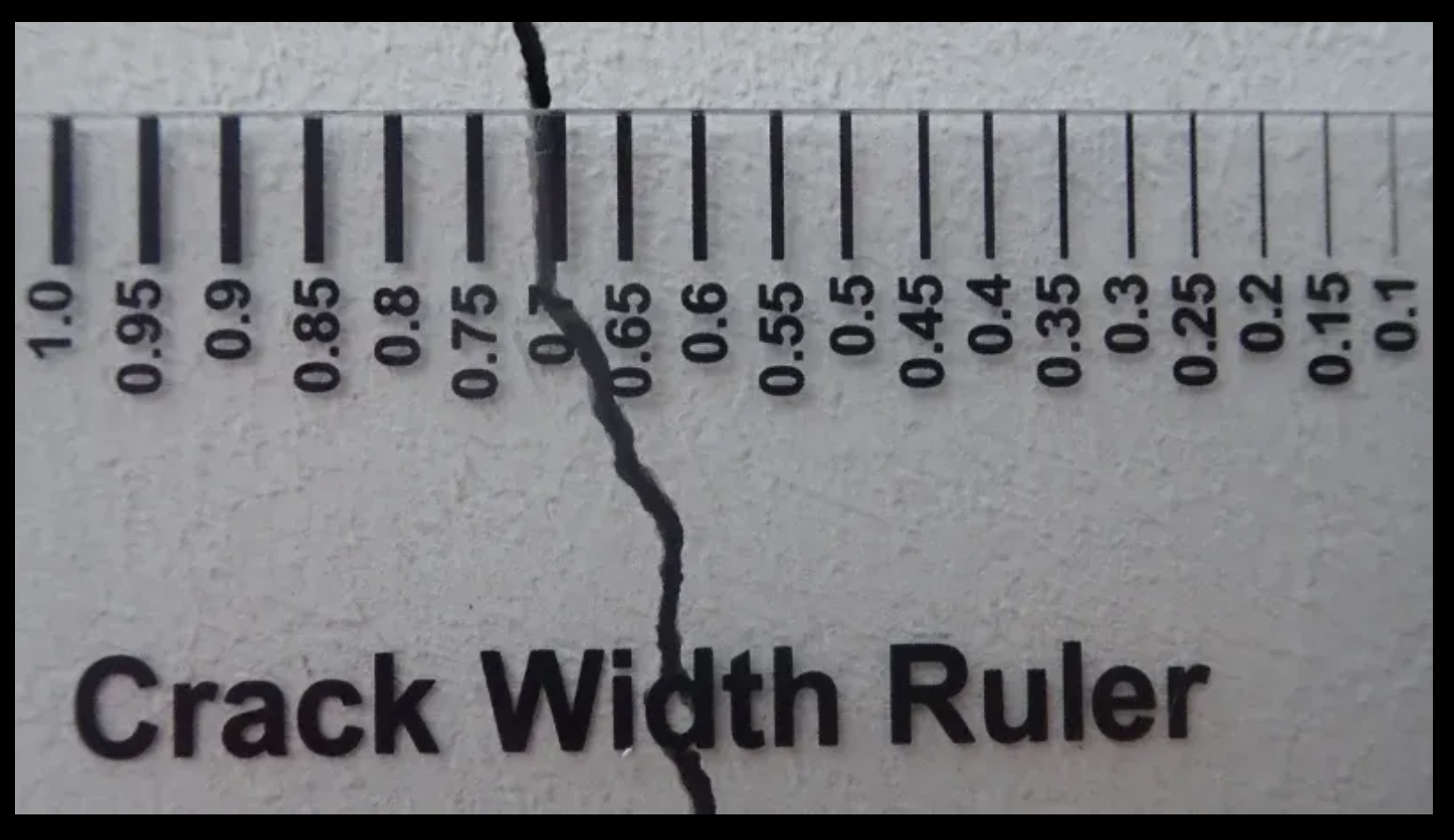 A ruler is used to demonstrate microscope mode