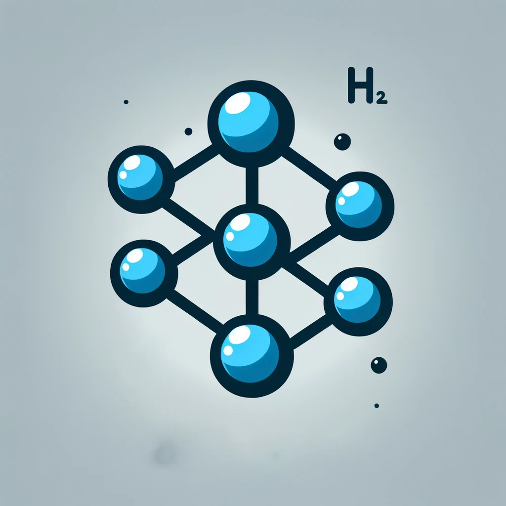 illustration of the hydrogen molecule